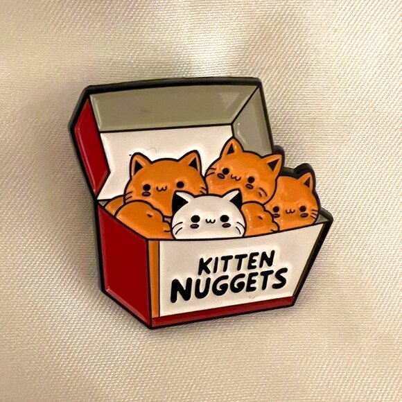 Jewelry - 🧷KITTEN NUGGETS - Adorable Enamel Pin - Black Backing